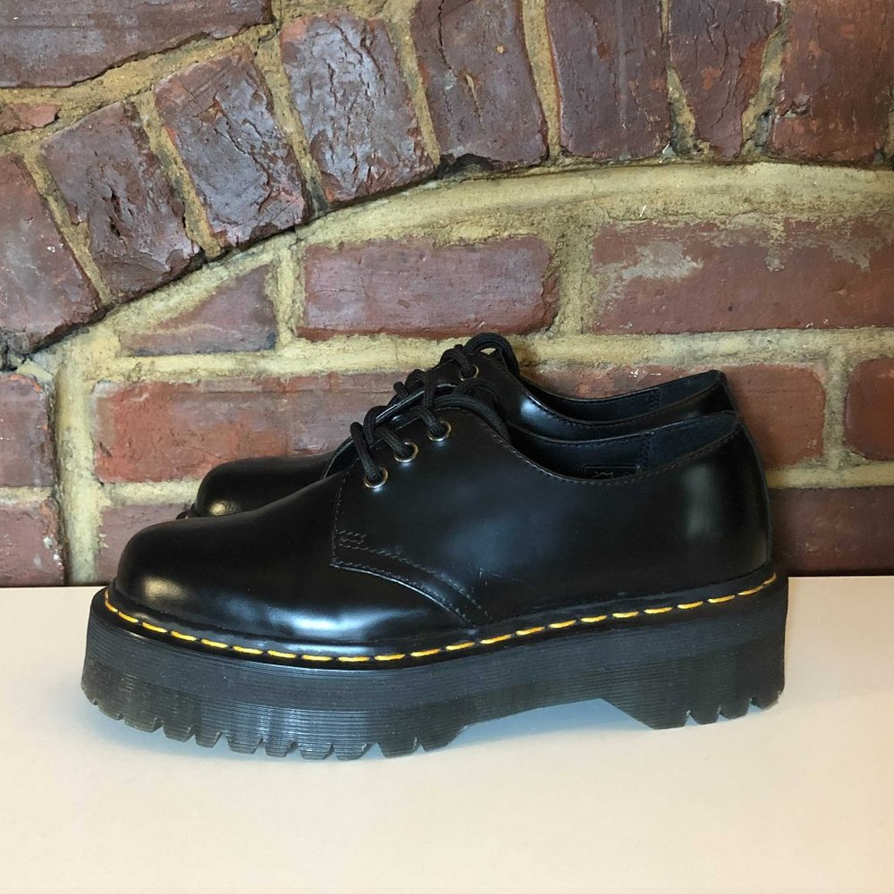 Lightly Used Dr Martens 1461 Smooth Leather Platform Shoes